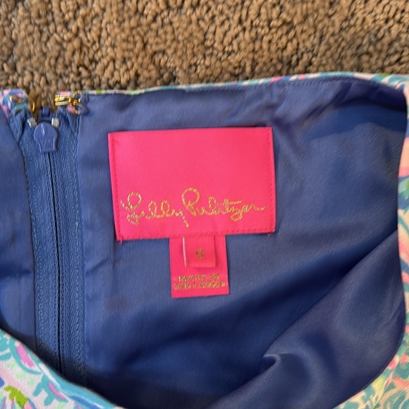 Lilly Pulitzer Blue and Pink Paisley Dress - Picture 2 of 2